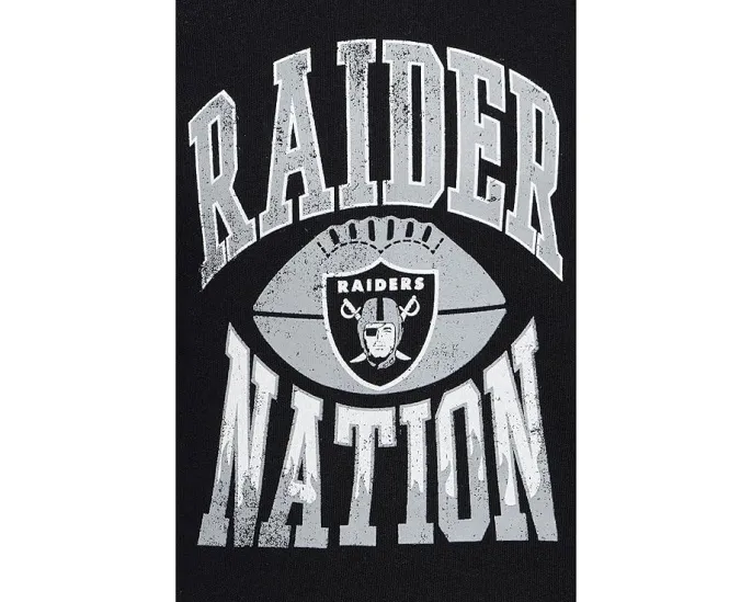 Детская футболка Junk Food Clothing Kids с длинным рукавом и принтом Las Vegas Raiders