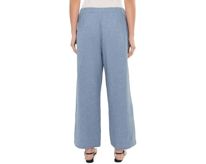 Широкие брюки Eileen Fisher до щиколотки из двойного переплетения органического хлопка