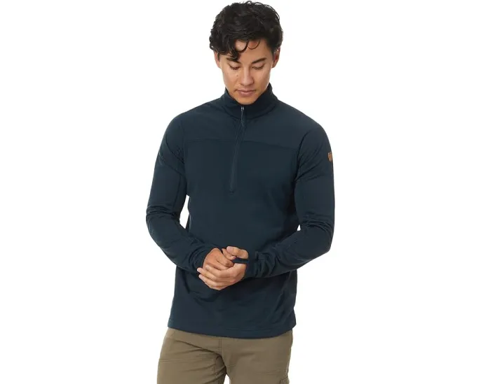 Легкая флисовая кофта Abisko Lite с полузастежкой-молнией от Fjällräven