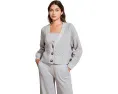 Короткий кардиган Eberjey Recycled Sweater Cropped Cardigan из переработанного хлопка