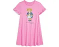 Платье из хлопкового джерси с медвежонком Polo Ralph Lauren Kids для детей постарше