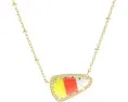 Короткое колье Kendra Scott Candy Corn Pendant с камнем магнезит