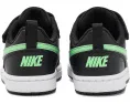 Кроссовки Nike Court Borough Low Fade для детей Black и Illusion Green