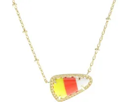 Короткое колье Kendra Scott Candy Corn Pendant с камнем магнезит