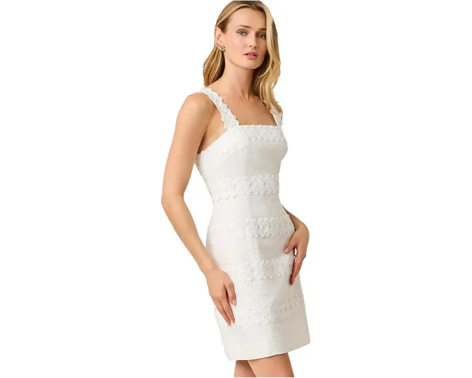 Платье Davis от Lilly Pulitzer с кружевной отделкой и шнуровкой на спине