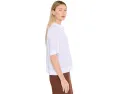 Белая блуза Eileen Fisher из органического хлопка с классическим воротником