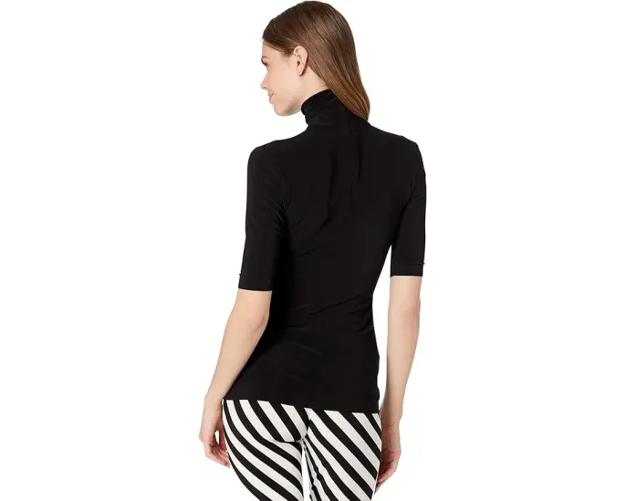 Norma Kamali водолазка с коротким рукавом приталенного кроя для многослойных образов