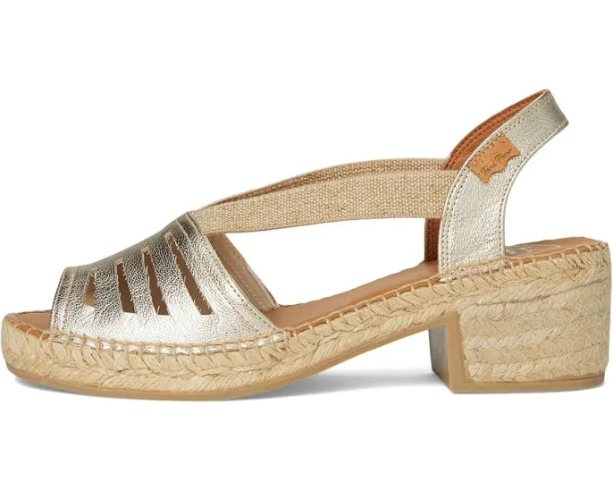 Сандалии Toni Pons Dima с квадратным каблуком и эластичными хлопковыми лямками