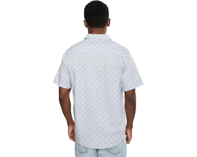 Hurley Lido Stretch Рубашка с коротким рукавом и карманом для очков