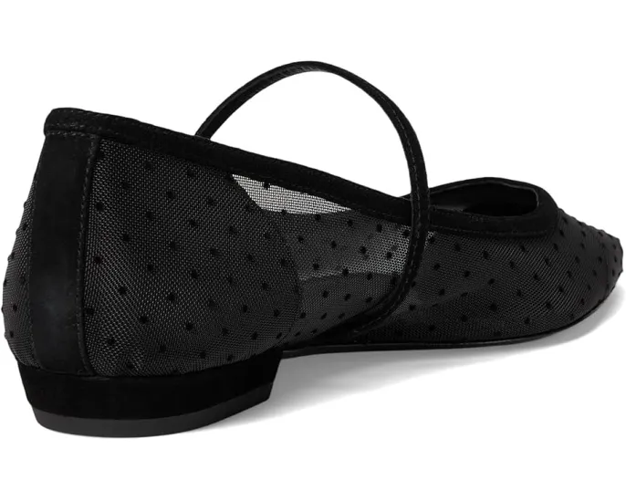 Туфли Mary Jane Double T-Buckle с сетчатым верхом в горошек Tory Burch