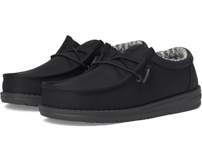 Детские слипоны Hey Dude Wally Classic с дышащим верхом и круглым носком