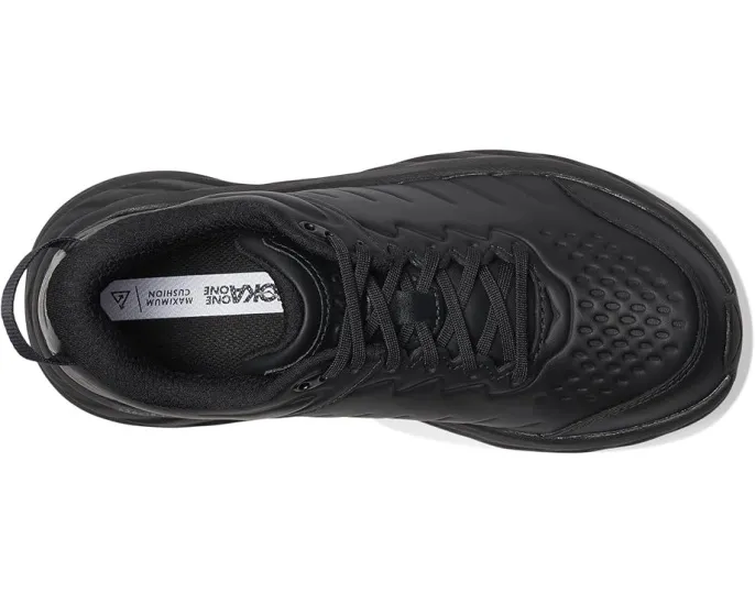 Кроссовки Hoka Bondi Slip Resistant с максимальной амортизацией и водостойкой кожей