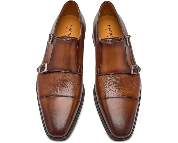 Туфли Magnanni Miura из кожи с мыском cap toe и двойной пряжкой