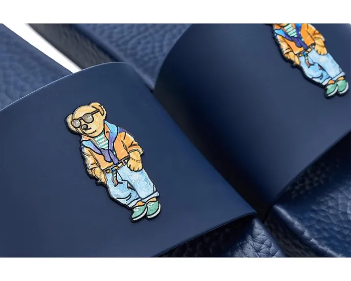 Сандалии Polo Ralph Lauren Polo Slide с принтом и синтетической подошвой