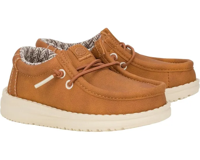 Детские слипоны Hey Dude Wally Classic с технологией Flex & Fold и стелькой с эффектом памяти