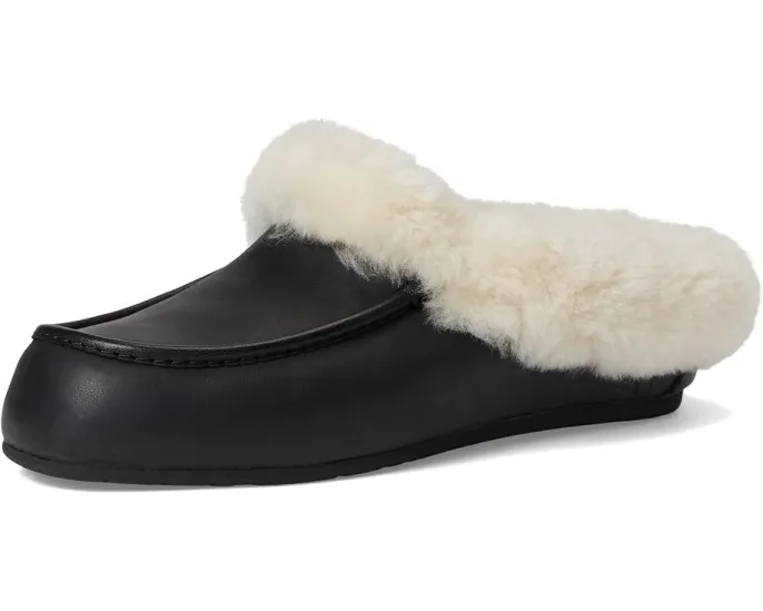UGG Ansley Mule Leather мюли из кожи с подкладкой из переработанной шерсти