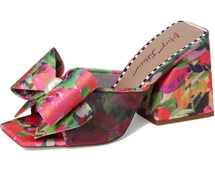 Босоножки Jordn с открытым квадратным носком и бантом от Blue by Betsey Johnson