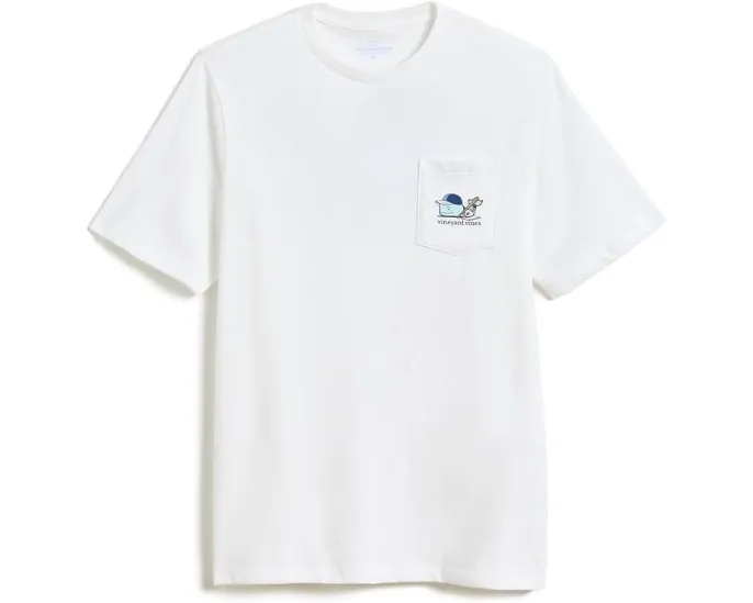 Футболка Blue Baseball Whale с коротким рукавом для детей Vineyard Vines