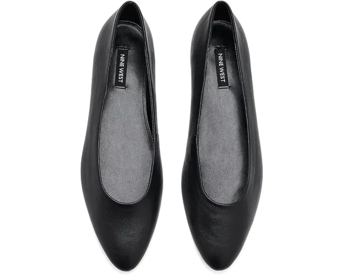 Балетки Valore Nine West из черной кожи