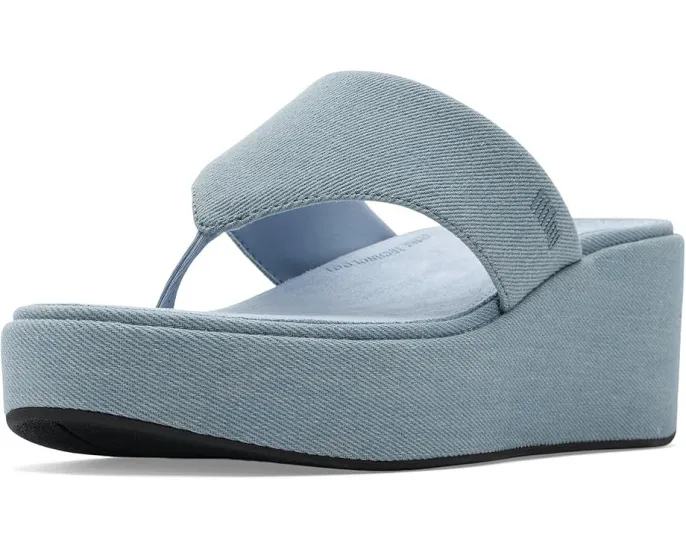 FitFlop Сандалии Platfforms Denim на клиновидном каблуке