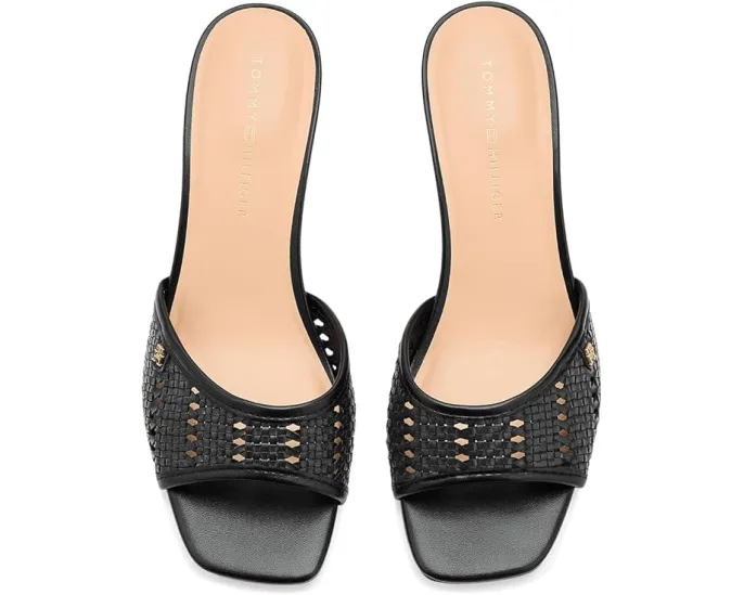 Босоножки Claihre Tommy Hilfiger на среднем каблуке с плетеным ремешком