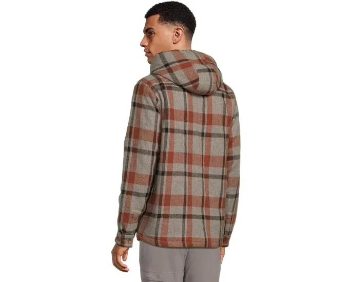 Рубашка Prana Asgard Hooded Flannel с капюшоном и накладными карманами