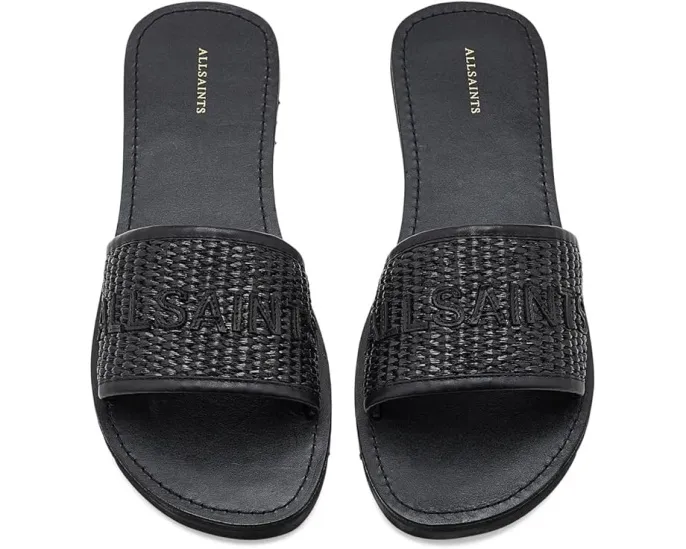 Сандалии Hoxton Slider AllSaints с джутовым верхом