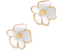 Серьги-гвоздики Golden Bloom Flower Studs от Kate Spade New York с перламутром
