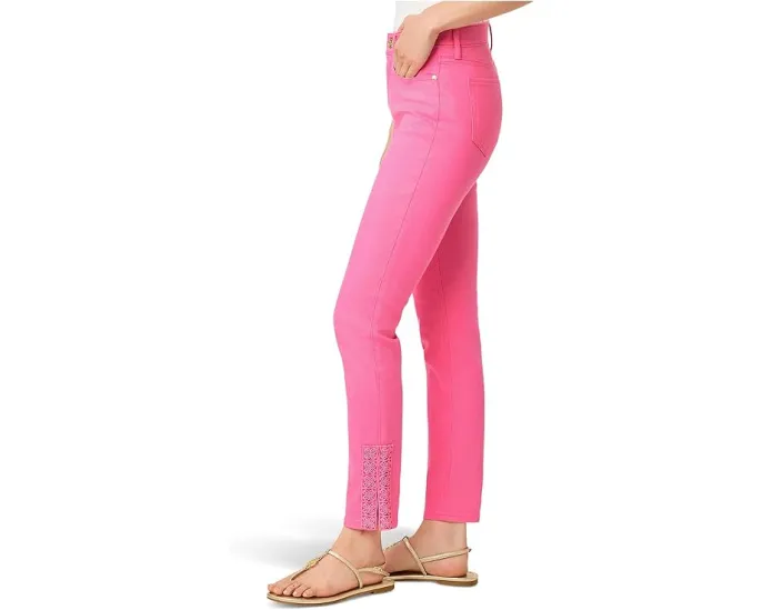 Джинсы-скинни Lilly Pulitzer South Ocean с высокой посадкой