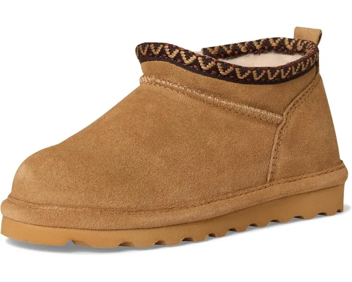 Детские короткие сапожки Bearpaw Kids Super Shorty Deco с защитой Bearcoat