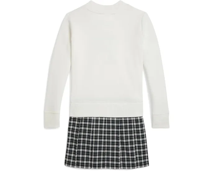 Платье-худи Letterman из флиса Polo Ralph Lauren Kids для старших детей