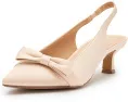 Туфли Paloma на низком каблуке kitten heel с мысом и ремешком через пятку