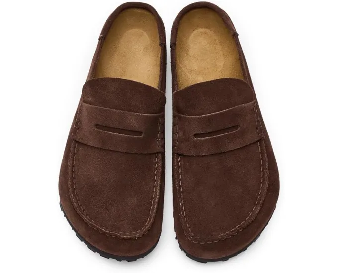 Биркенштоки Naples Wrapped Bold Grip из замши с контурной стелькой