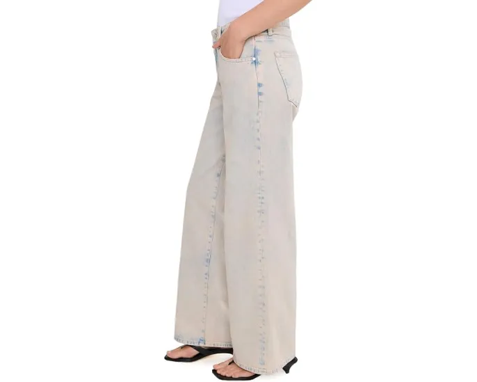Джинсы AG Jeans Adria с низкой посадкой и широкими штанинами в оттенке Mojave Pink
