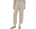 Petite Organic Linen Ankle Pleated Lantern Pants