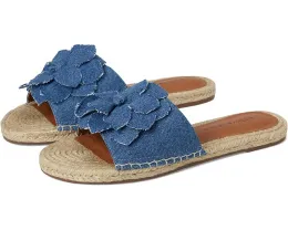Сандалии Biricha Floral Flat от Lucky Brand с объемным цветочным декором и резиновой подошвой
