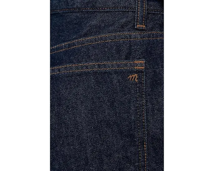 Джинсы Madewell Longline Straight с широкими штанинами и потертостями Rinse