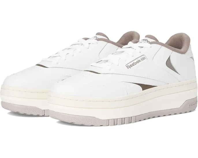 Кроссовки Reebok Club C Extra с платформенной подошвой и кожаным верхом