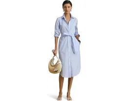 Платье-рубашка Lauren Ralph Lauren из хлопка end-on-end с поясом