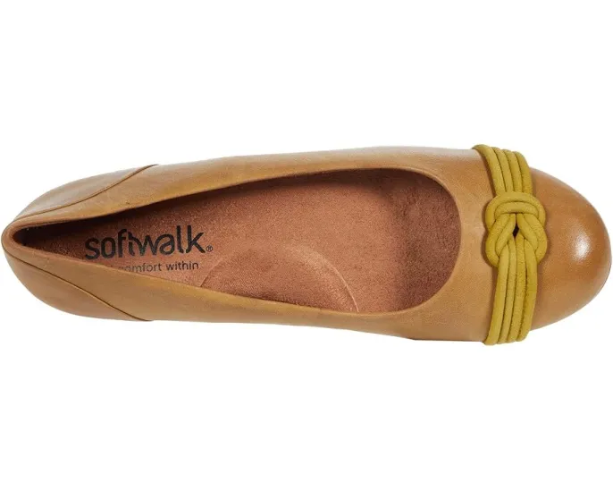 Мокасины SoftWalk Sonoma Knot из премиальной кожи с круглым носком