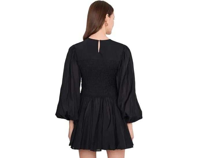 AllSaints платье Chia мини из органического хлопка с объемными рукавами