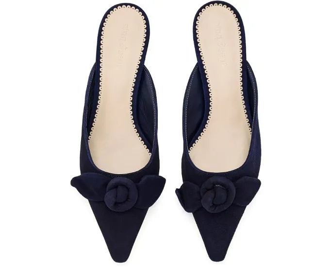 Мюли Layla Suede Kitten Heels от Cinq à Sept на низком каблуке