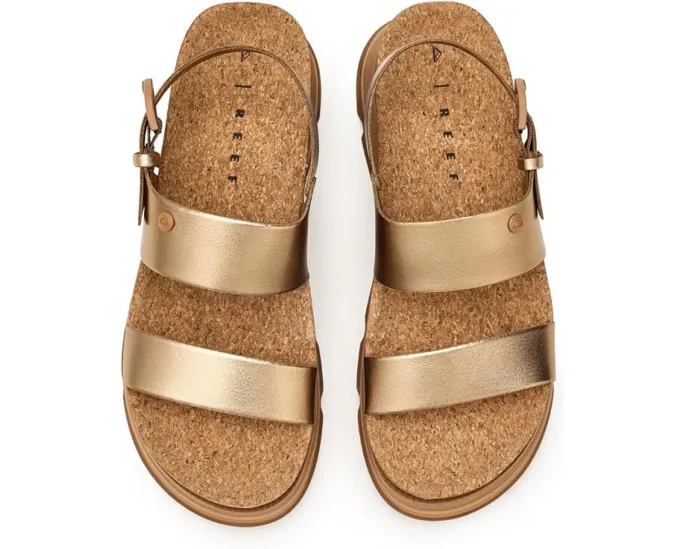 Сандалии Reef Vista Luxe Liah на платформе с регулируемой пряжкой и стелькой из пробки