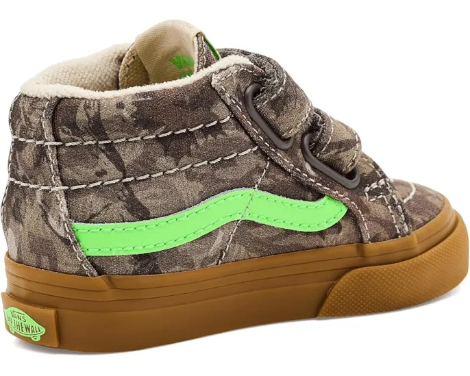 Детские кроссовки Vans Sk8-Mid Reissue V на липучках с усиленным мыском