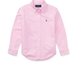 Хлопковая оксфордская рубашка Polo Ralph Lauren для маленьких детей