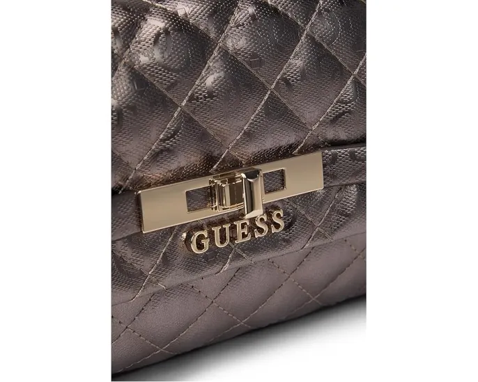 Сумка GUESS Idra Top Handle Flap с клапаном и съемным ремнем через плечо