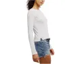 Футболка Free People Nova Tee с длинным рукавом из смеси органического хлопка и переработанных материалов
