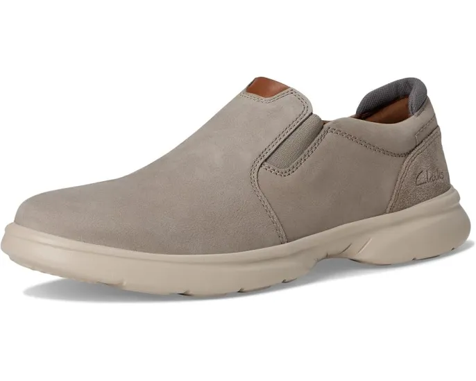 Мокасины Clarks Bradley Ease из нубука с эластичной вставкой