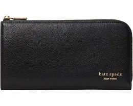 Континентальный кошелек Devin на молнии из шагреневой кожи Kate Spade New York