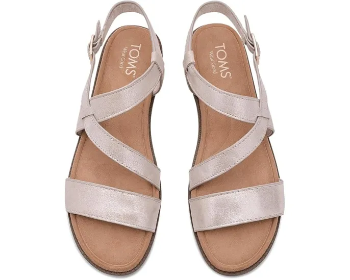 Сандалии TOMS Mar на мини-платформе с асимметричным ремешком